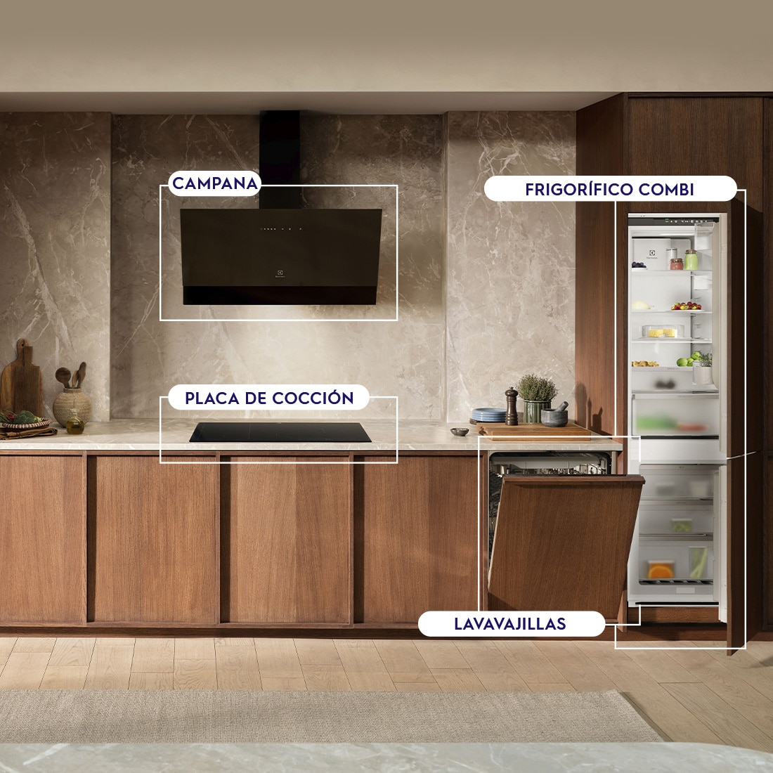 kitchen counter and appliances