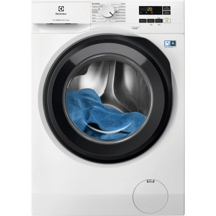 Lavadora de libre instalación Serie 600 SensiCare de 10.0 kg