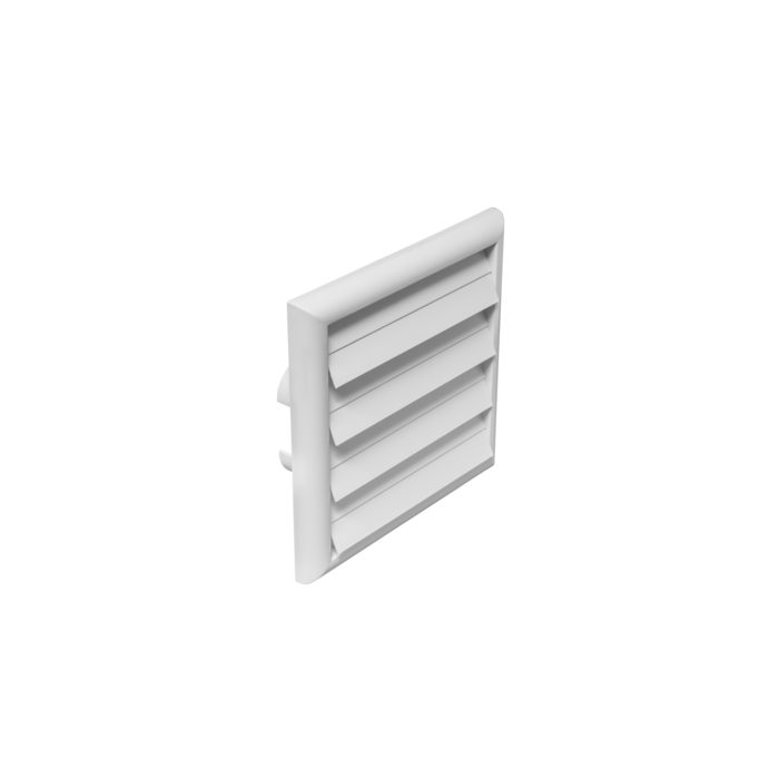 Rejilla exterior con aletas batientes