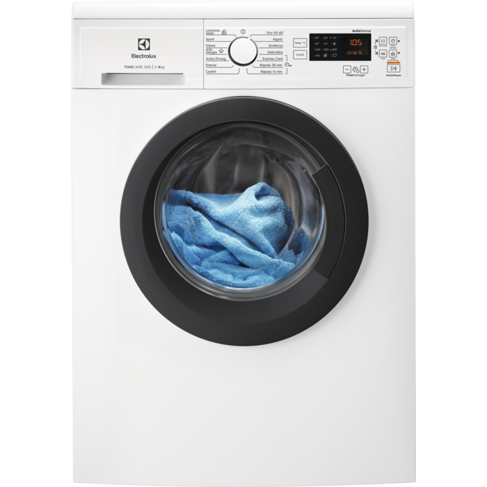 Lavadora de libre instalación Serie 500 TimeCare de 8.0 kg