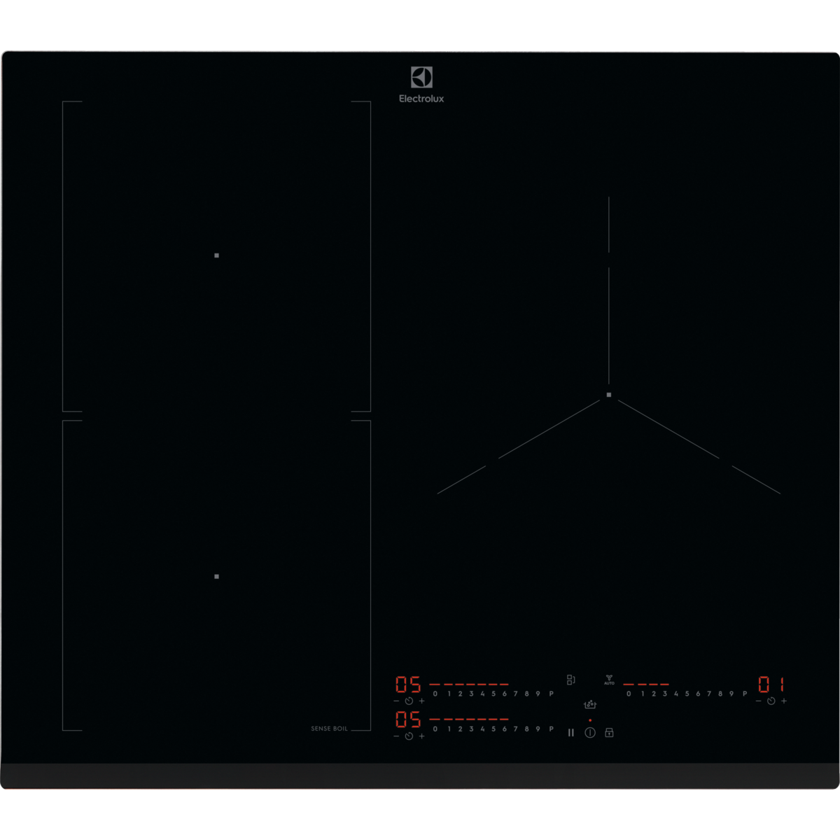Placa de inducción Serie 700 SenseBoil de 3 zonas y 60 cm