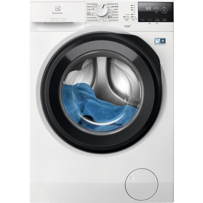Lavadora secadora de libre instalación Serie 700 SteamCare de 9.0 kg