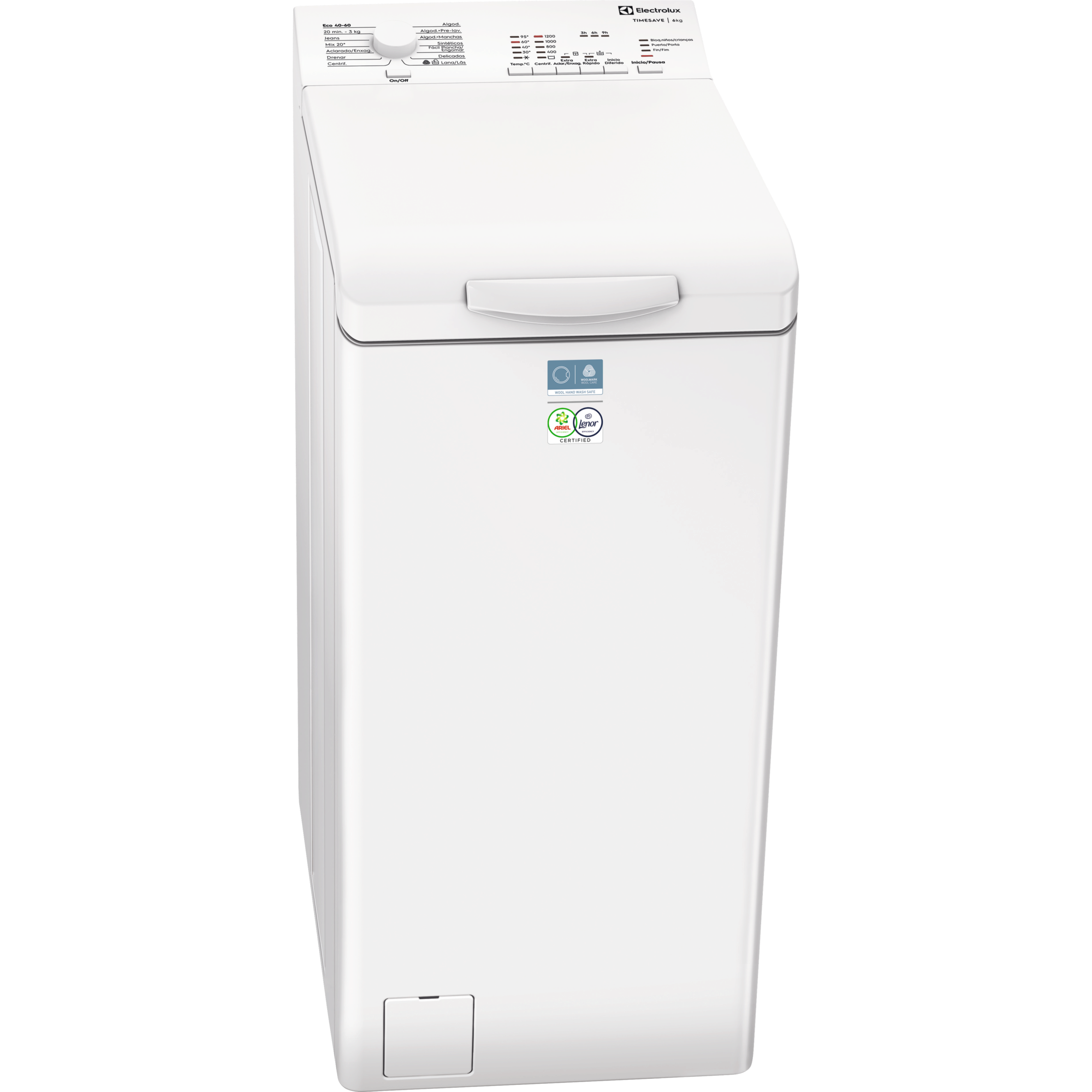 Lavadora de carga superior de 6.0 kg