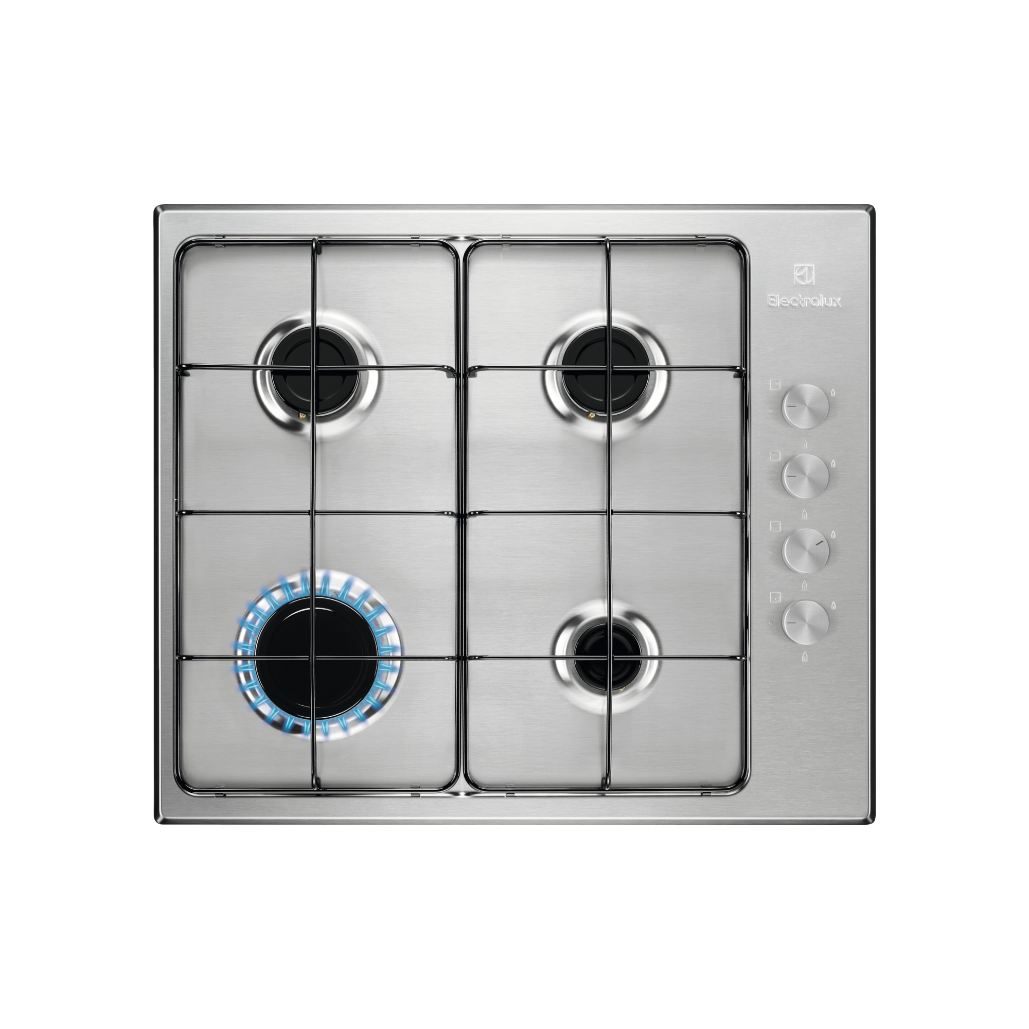 Placa de gas Serie 300 Slim de 4 zonas y 60 cm