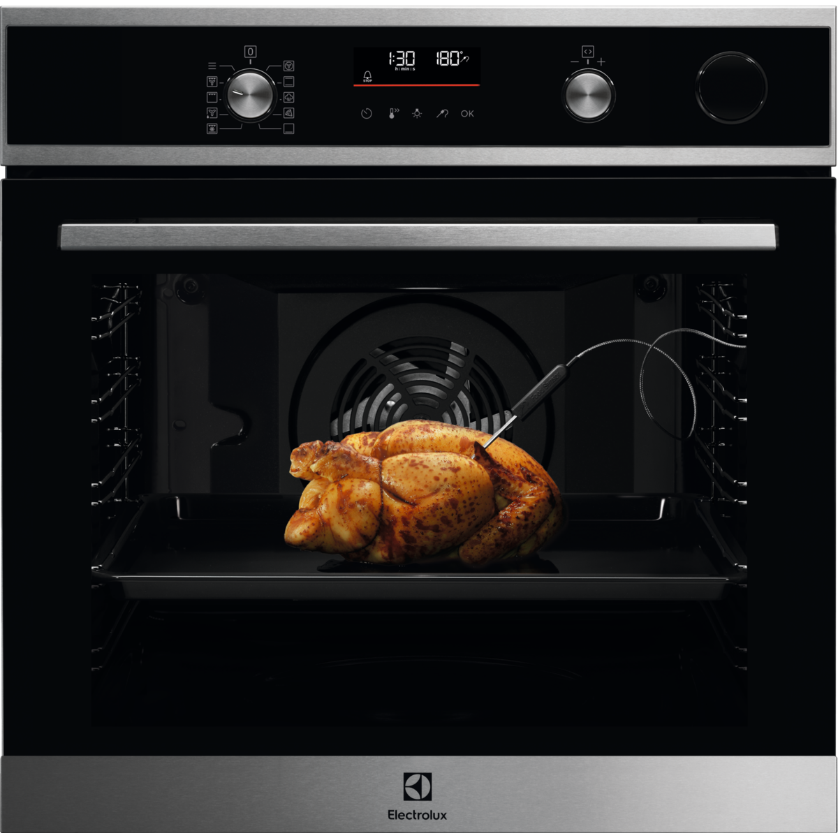 Horno de vapor Serie 600 SenseCook con SteamCrisp con limpieza pirolítica