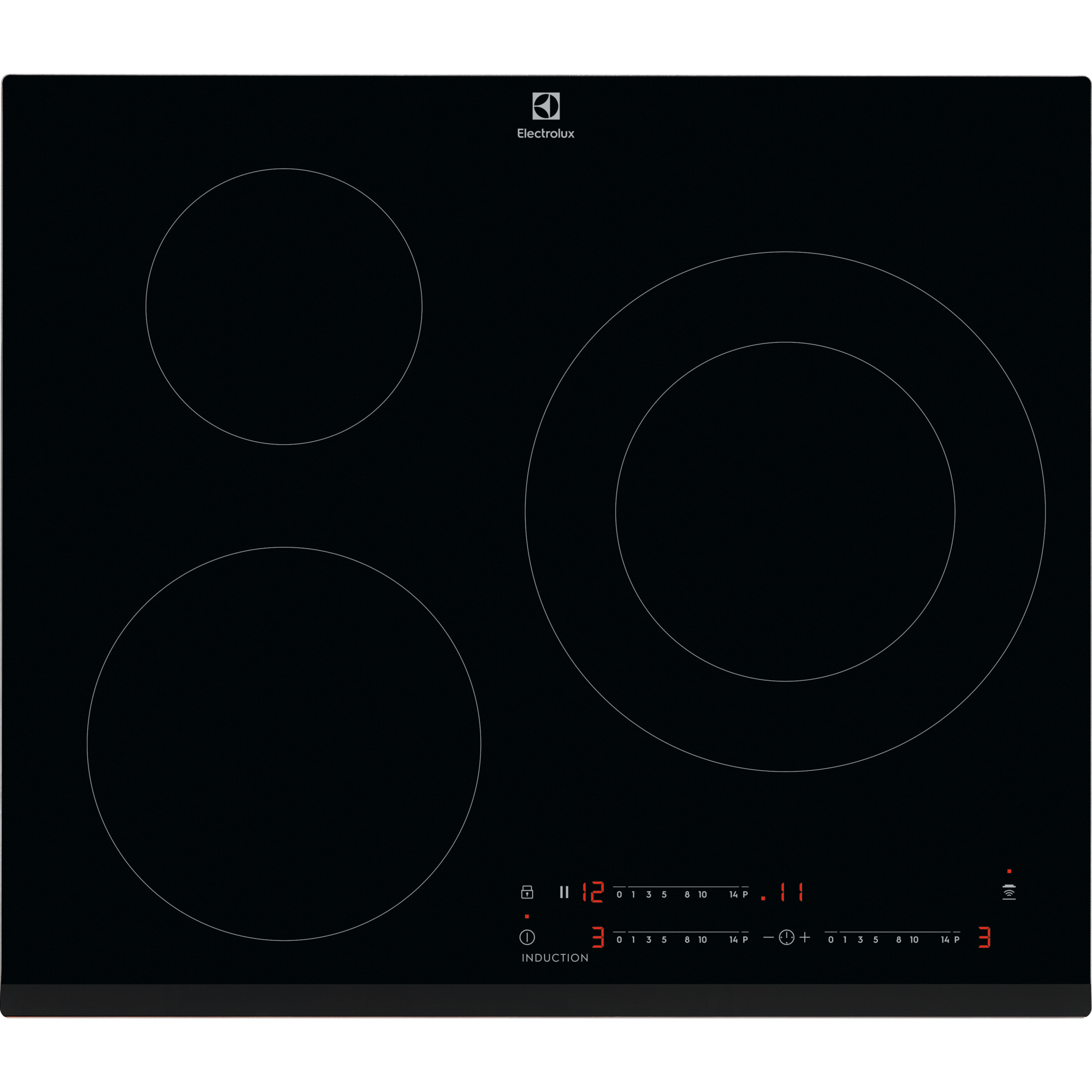 Placa de inducción Serie 500 Induction de 3 zonas y 60 cm