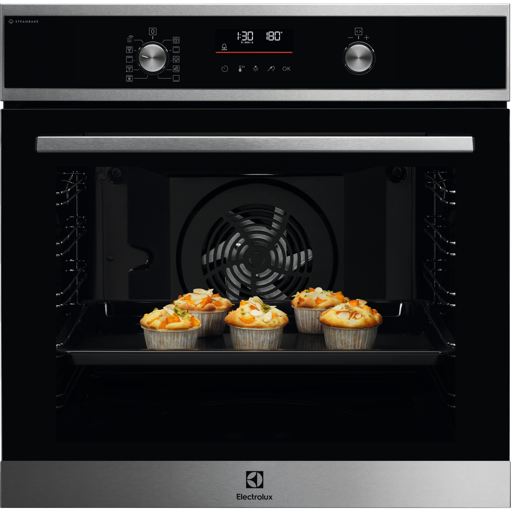 Horno multifunción Serie 600 SteamBake con limpieza pirolítica