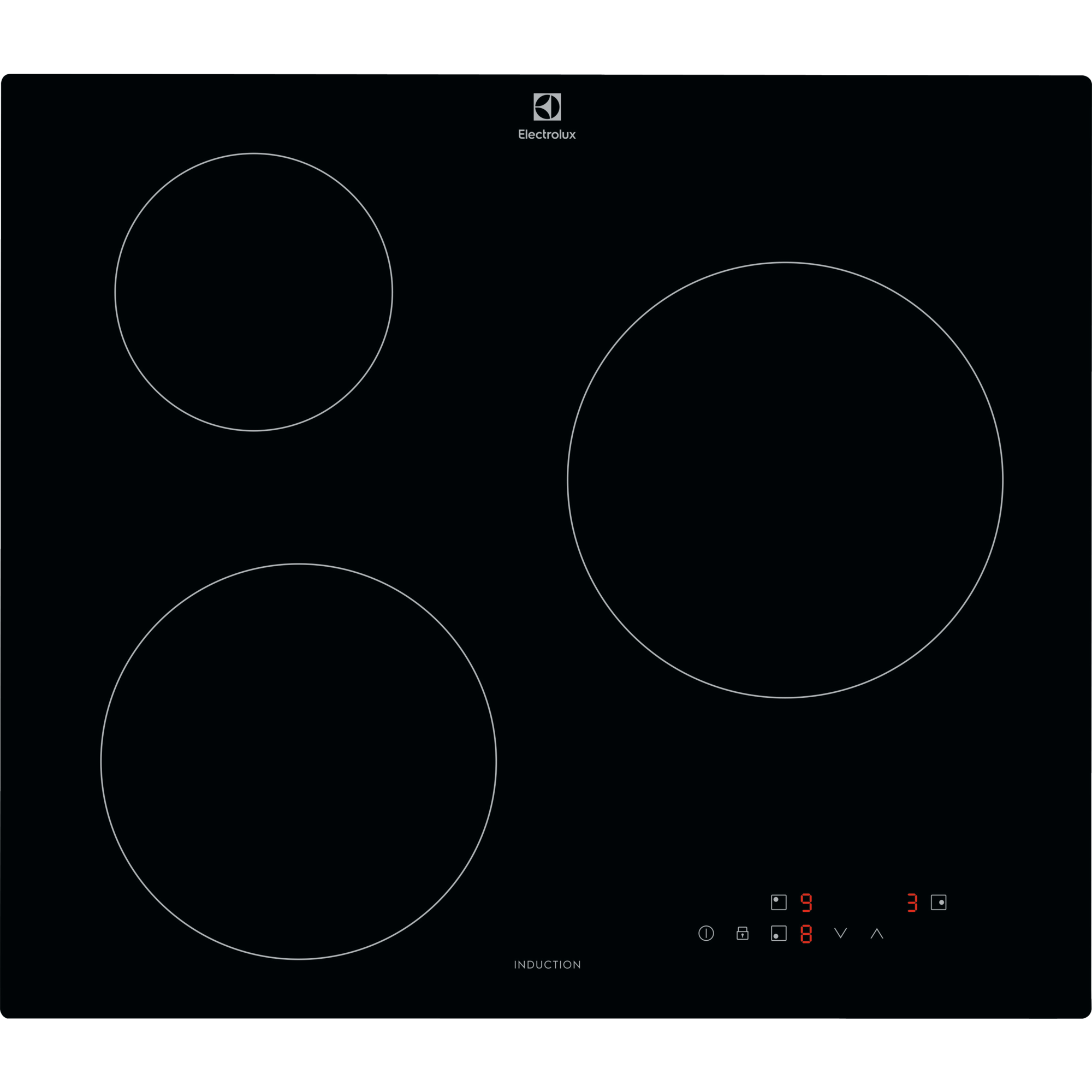Placa de inducción Serie 300 Induction de 3 zonas y 60 cm