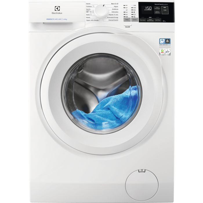 Lavadora de libre instalación Serie 600 SensiCare de 9.0 kg