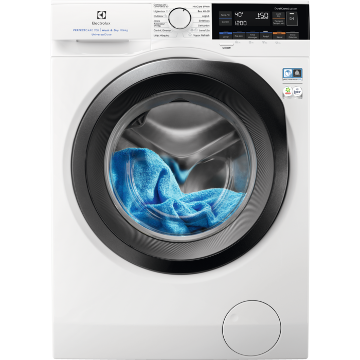 Lavadora secadora de libre instalación Serie 700 DualCare UniversalDose de 9.0 kg