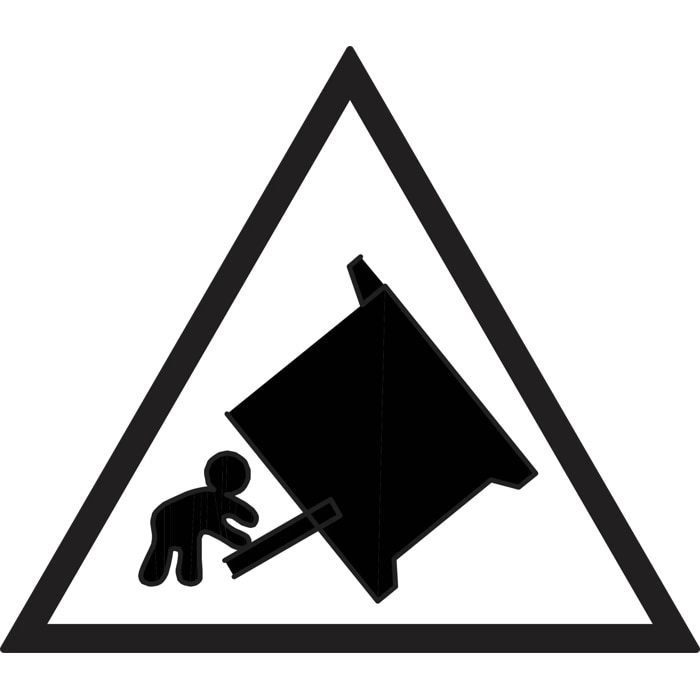 Debe impedirse que los niños empujen la puerta del horno por riesgo de volcado
