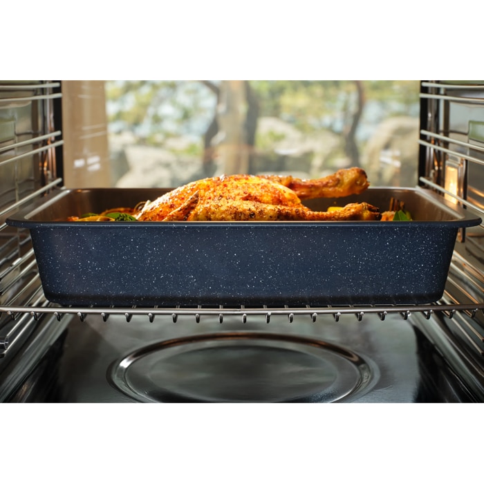 Product in the ocen cookign a whole chicken