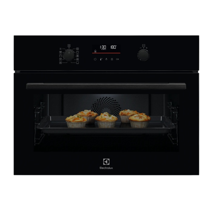 Electrolux Horno compacto Serie 500 SurroundCook con SteamBake con esmalte de fácil limpieza EVD6H46GZ