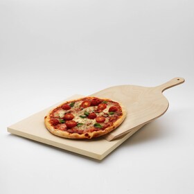El Pizza Stone Set con una pizza