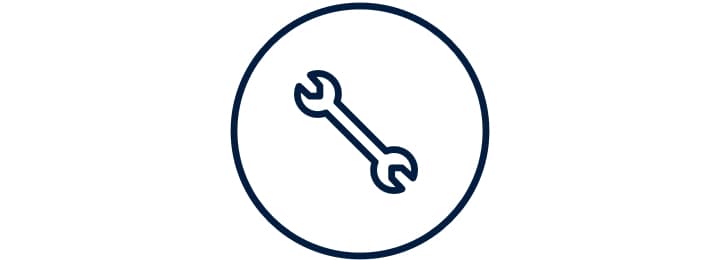 Icono de llave plana