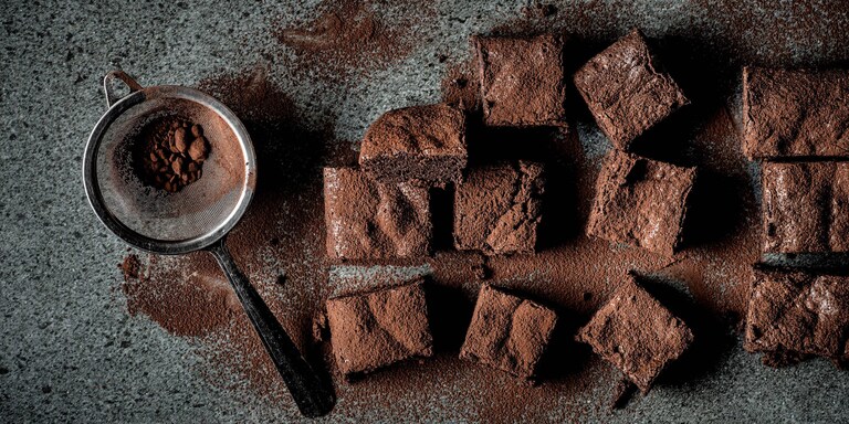 Brownie de vino tinto