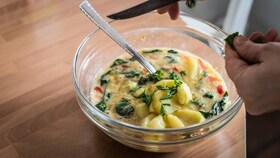 Frittata de verduras y queso