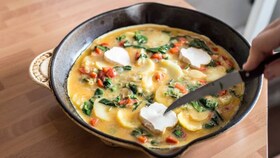 Frittata de verduras y queso