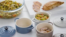 Gratinado de pavo asado con verduras
